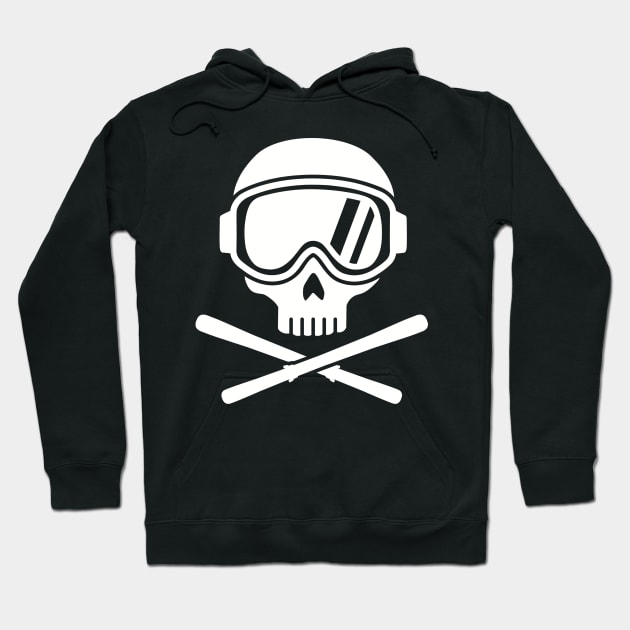 Ski skull Hoodie by Designzz